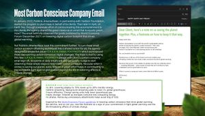 Most Carbon Conscious Company Email - Entry Board